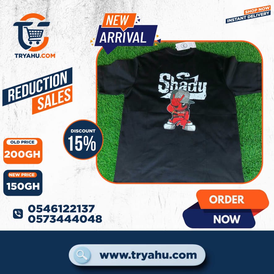 Heavy 100% Cotton Men’s T-Shirts | Tryahu Ghana | Classic Everyday Comfort